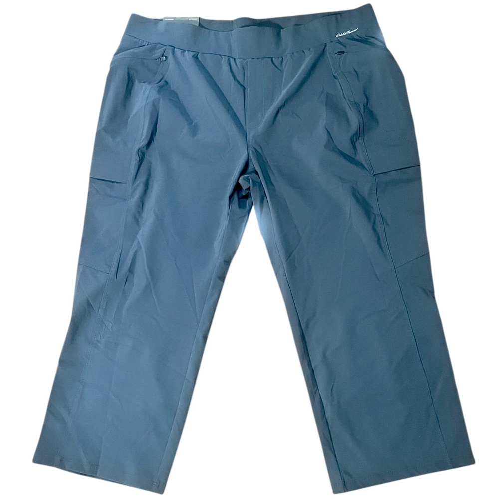 Eddie Bauer women’s grey Cargo hiking Pants 16P New